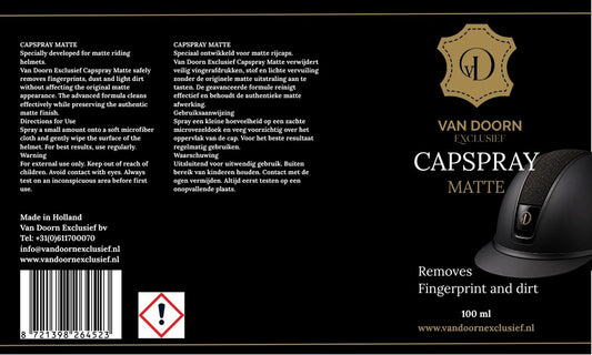 Capspray Matte – Reiniger voor matte rijcaps – 100 ml