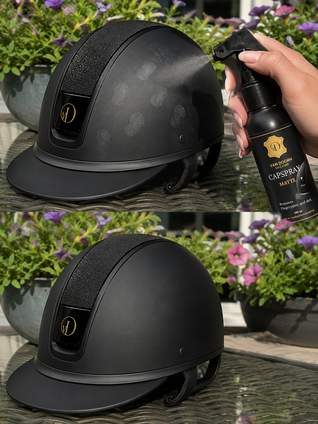 NU VERKRIJBAAR - Capspray Matte – Reiniger voor matte rijcaps – 100 ml