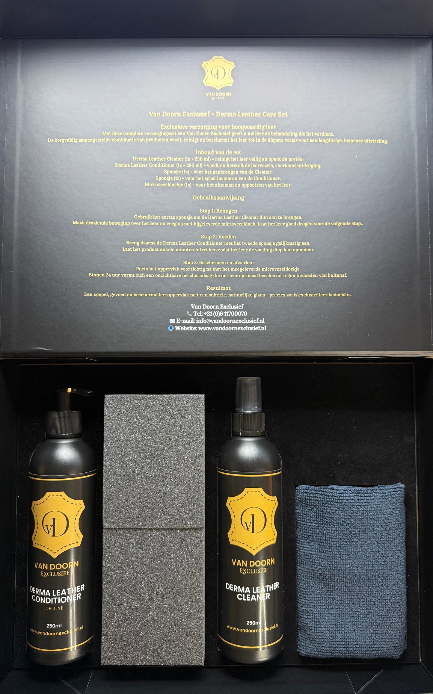 Van Doorn Exclusief – Leer Onderhoudsset  -                    15% feestdagenkorting